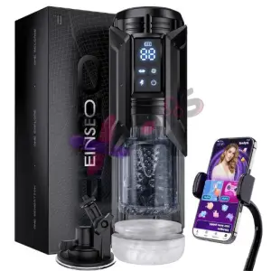 EINSEO Male Masturbator with Phone Holder & Penis Pump