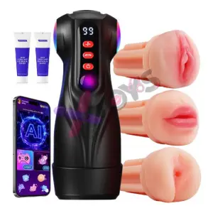 Uoffile AI Sync Male Masturbator – 3 Sleeves & APP Control