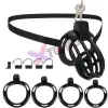 UTIMI Male Chastity Cage – 4 Size Rings & Hidden Lock thumbnail