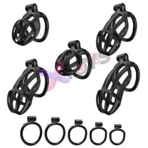Male Chastity Cage – 3D Printed 5 Ring Design