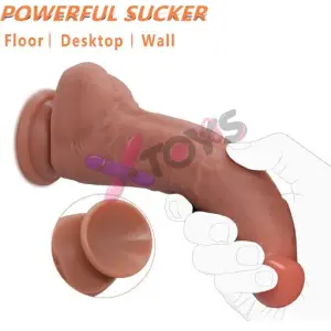 7 Inch Realistic Silicone Dildo with Suction Cup