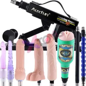 Automatic Thrusting Dildo Machine 9 Piece Set